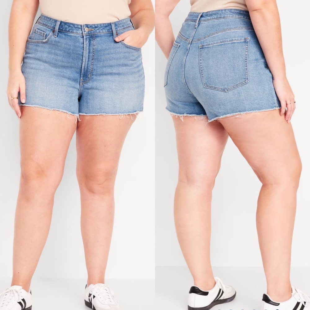 Old Navy NEW High Waisted OG Cut-Off Jean Shorts Sz 28